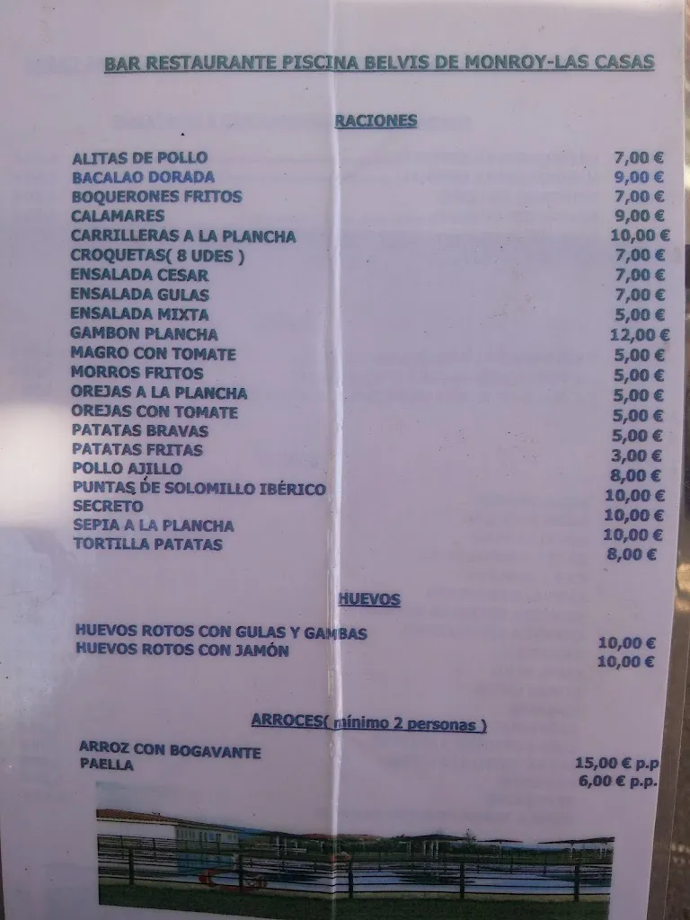 Menu_Bar Restaurante Piscina Belvis de Monroy-Las casas_Belvís de Monroy_image_2