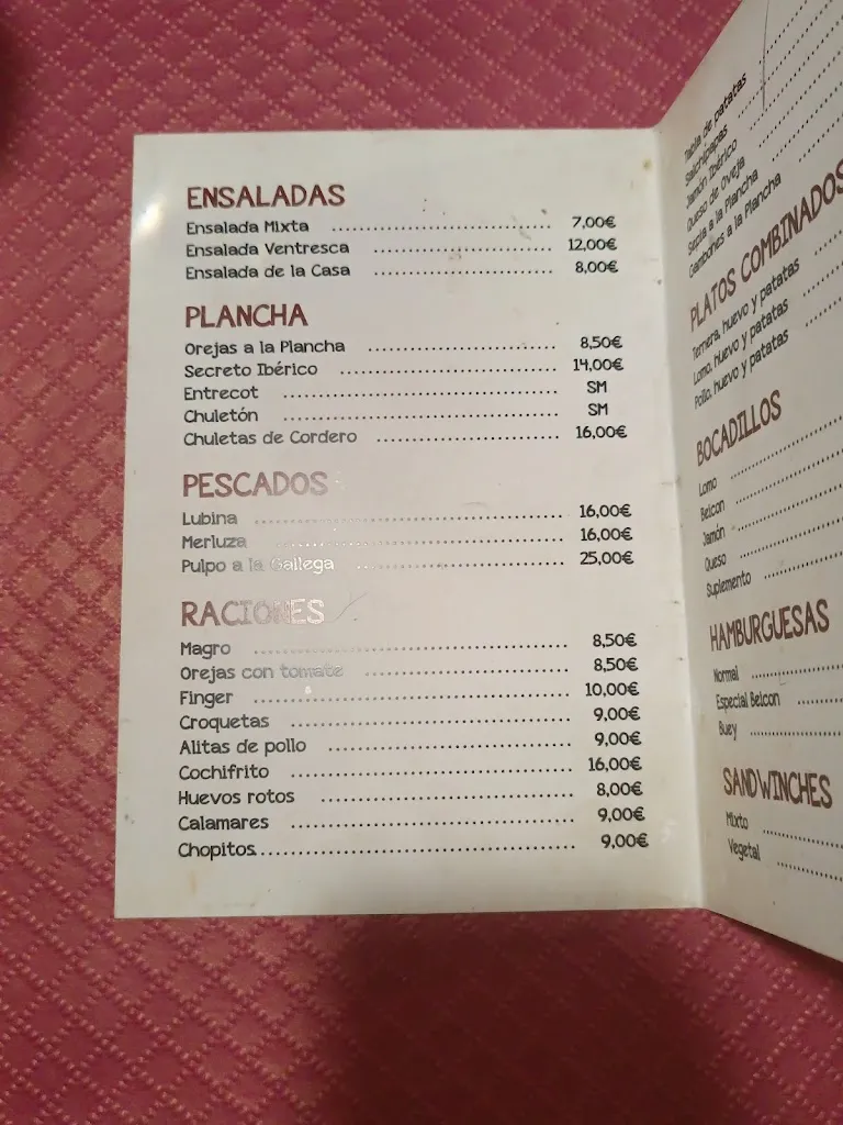 Menu_Restaurante LOS ARCOS DE LOS NAVA C.B._Bohonal de Ibor_image_1