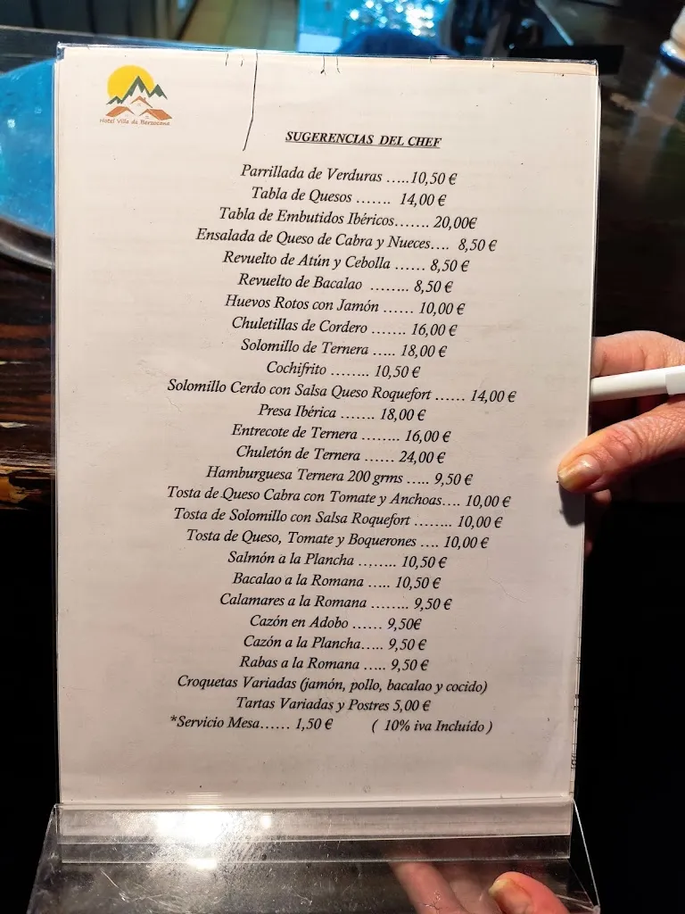 Menu_Restaurante Hotel V. de Berzocana_Berzocana_immagine_3