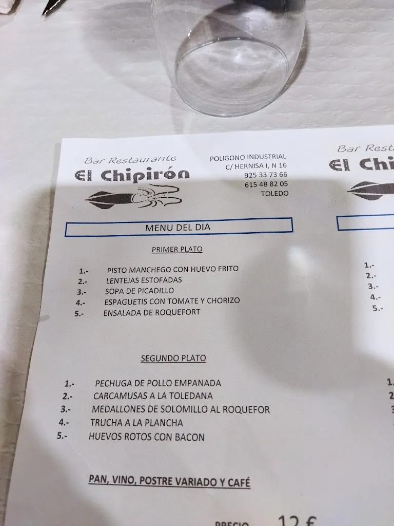 Menu_Restaurant The Chipirón_Benquerencia_image_2