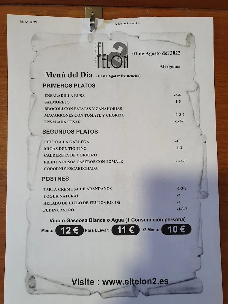 Menu_Restaurante El Telon2 Toledo_Benquerencia_image_3
