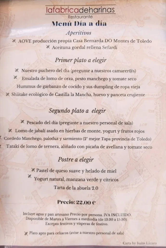 Menu_Restaurante La Fábrica de Harinas_Benquerencia_immagine_3
