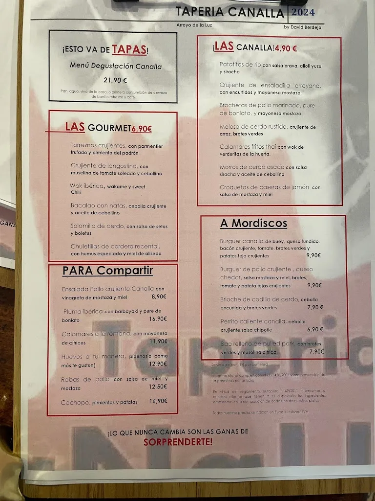 Menu_Taperia Canalla | Recomendado_Arroyo de la Luz_image_3