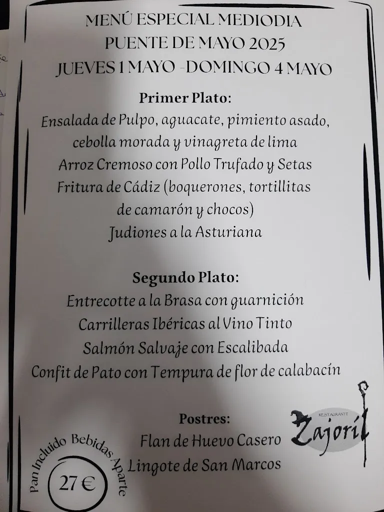 Menu_Restaurante Zajoril_Caminomorisco_immagine_1