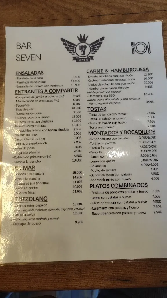 Menu_Seven_Cañaveral_immagine_2