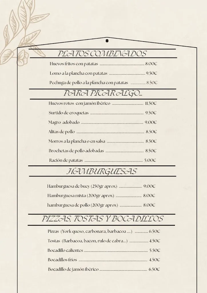 Menu_Bar Tuco_Casar de Palomero_image_1