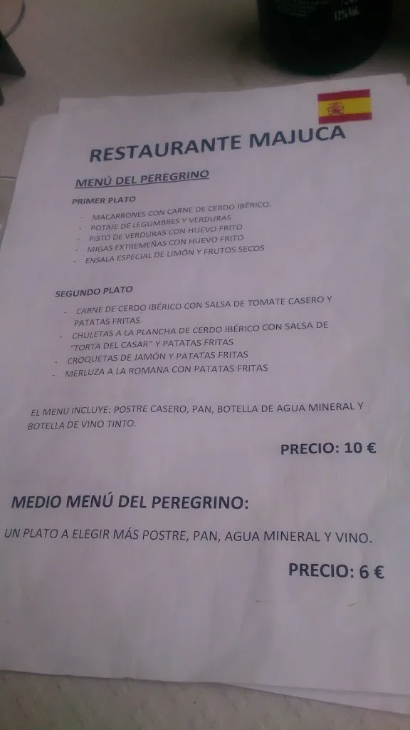 Menu_Restaurante Majuca_Casar de Cáceres_image_2