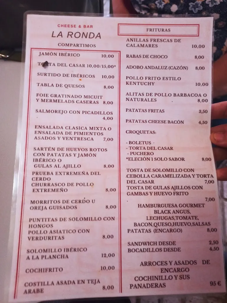 Menu_La Ronda Restaurante_Casar de Cáceres_image_1