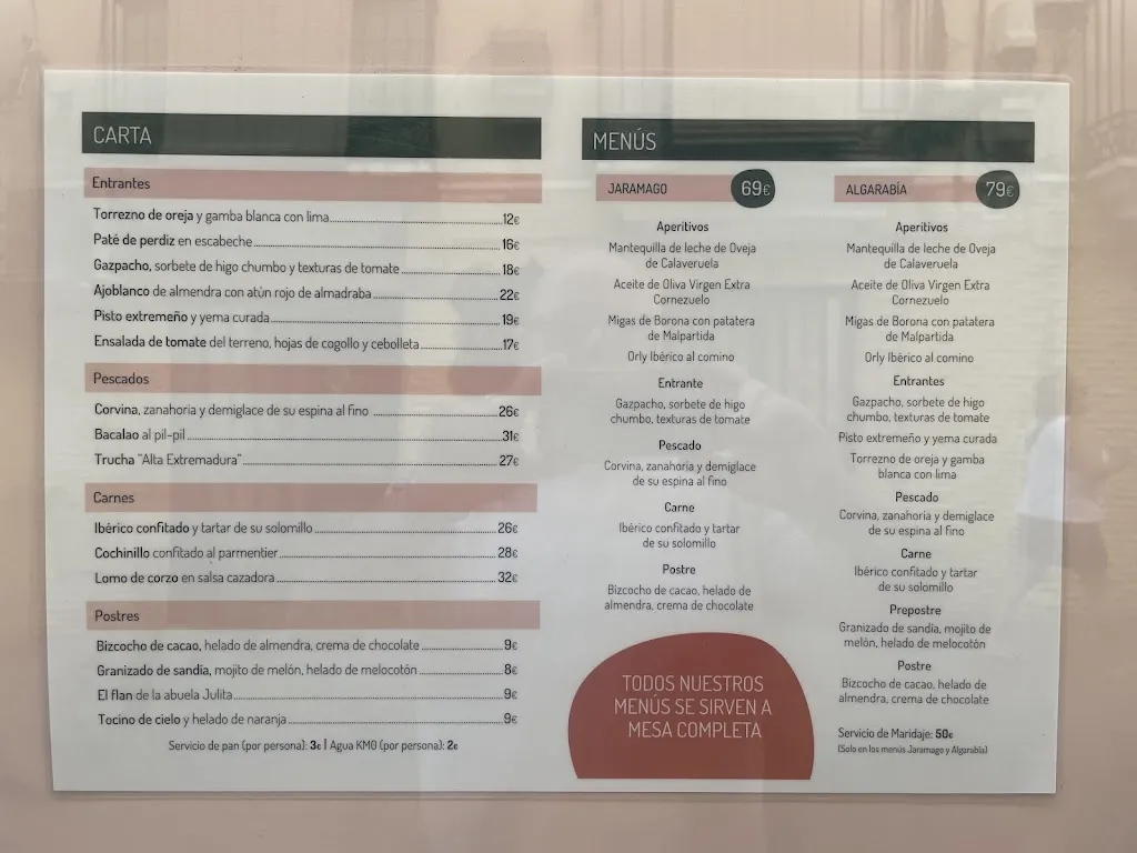 Menu_Atrio Cáceres_Cáceres_image_1