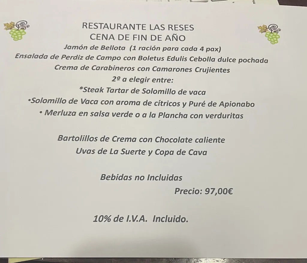 Menu_Las Reses | Restaurante de carne Madrid_Ares_image_1
