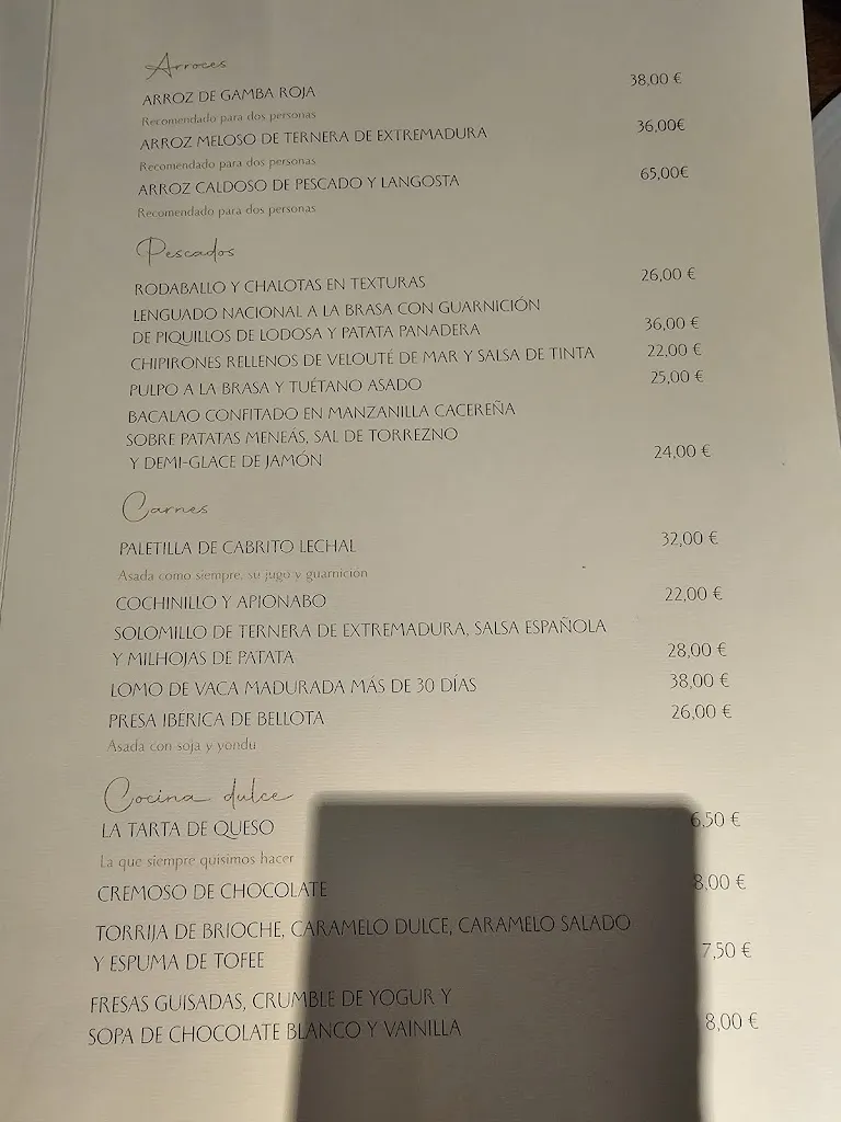 Menu_Restaurante La Fabiola_Cáceres_image_2