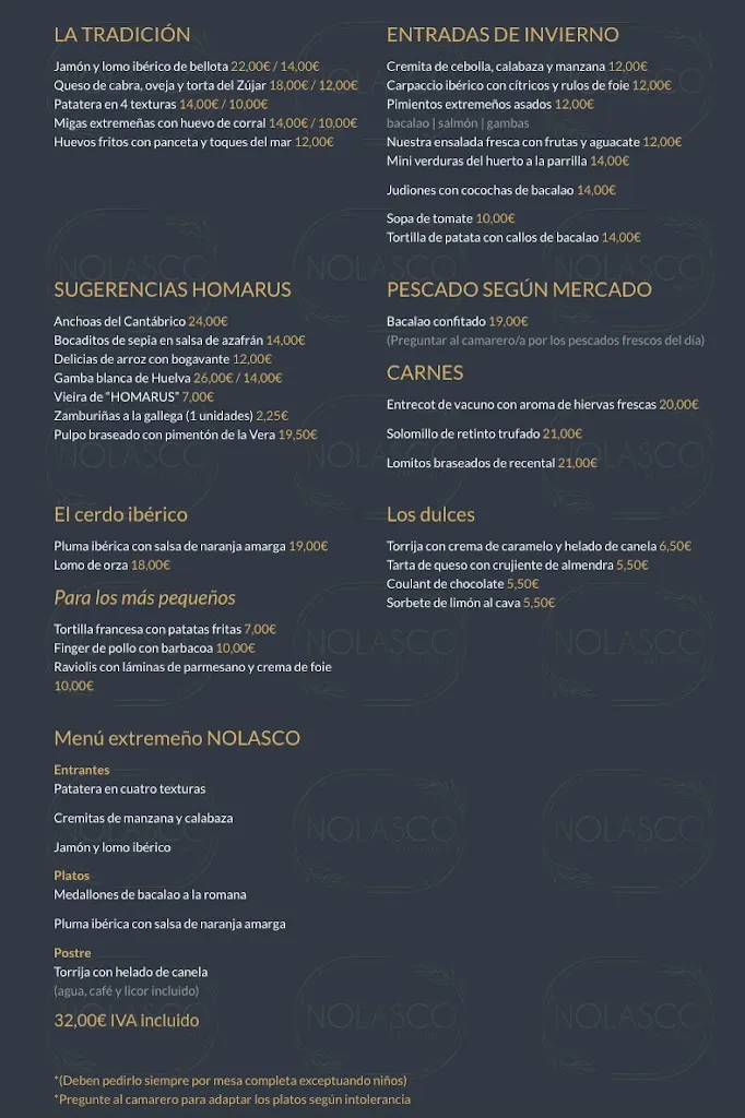 Menu_Nolasco | Restaurante en Cáceres_Cáceres_image_1
