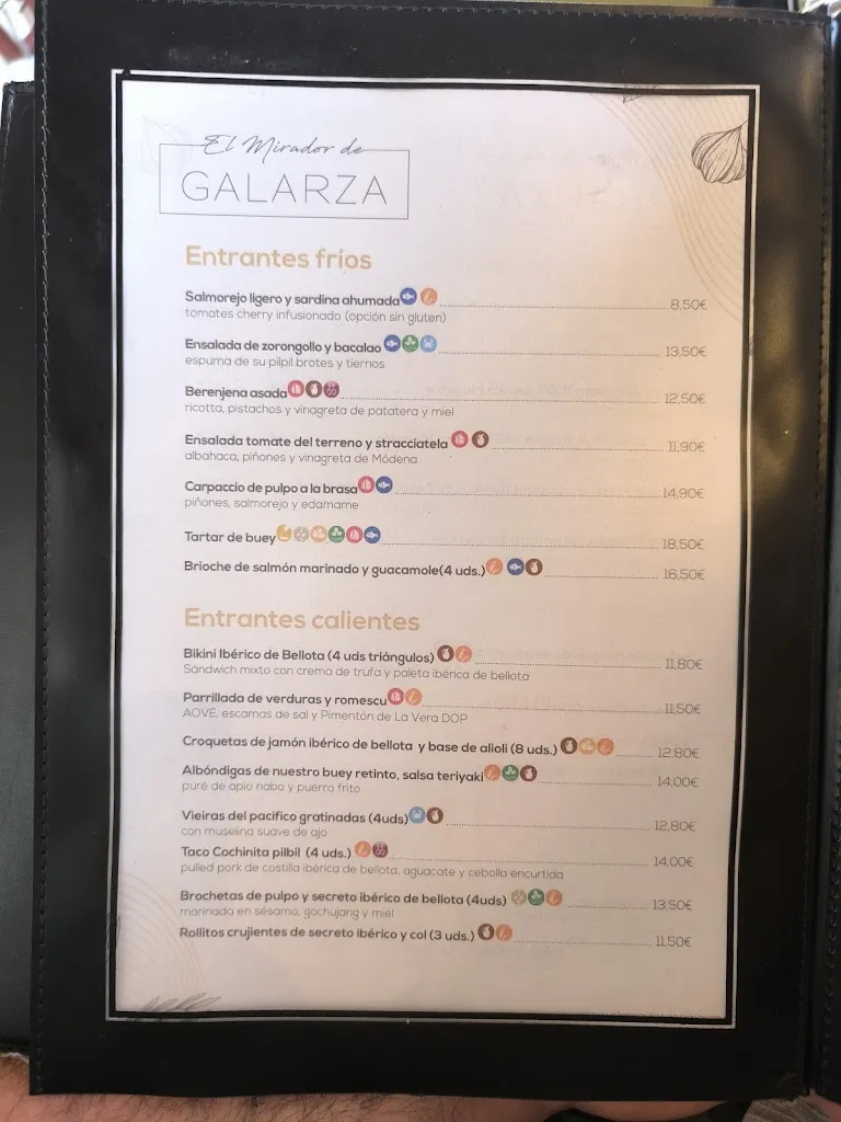 Menu_Restaurante El Mirador de Galarza_Cáceres_image_1