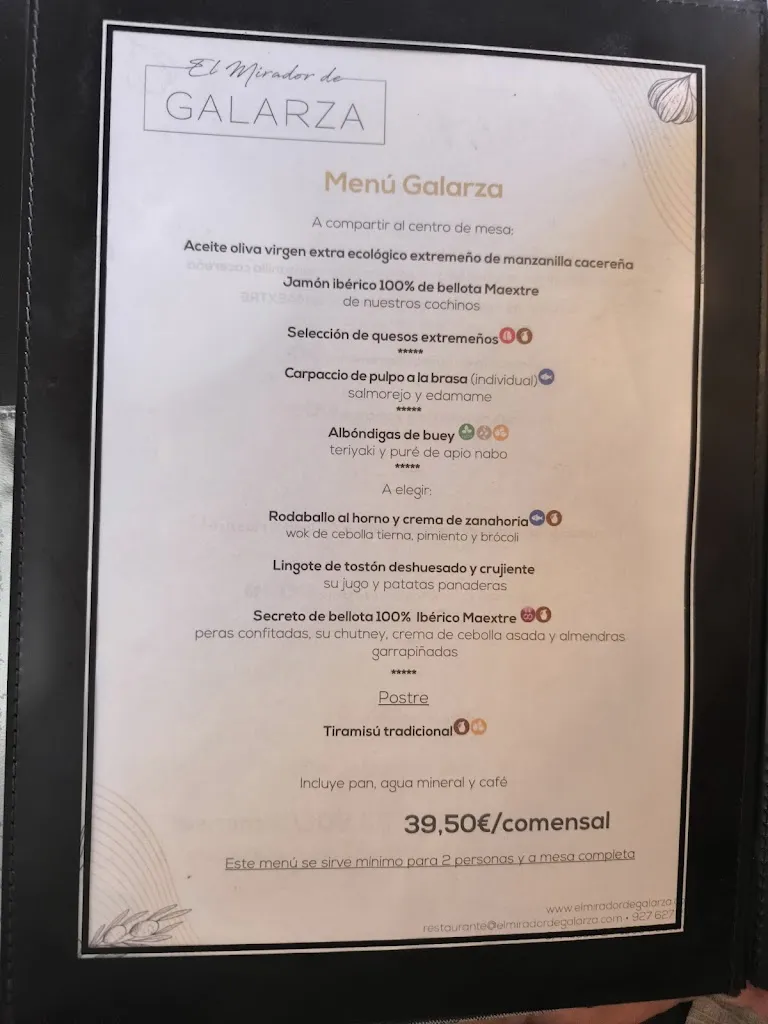 Menu_Restaurante El Mirador de Galarza_Cáceres_image_4