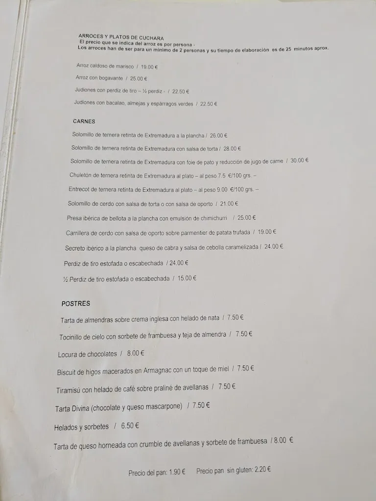 Menu_Restaurante Eustaquio Blanco_Cáceres_immagine_1