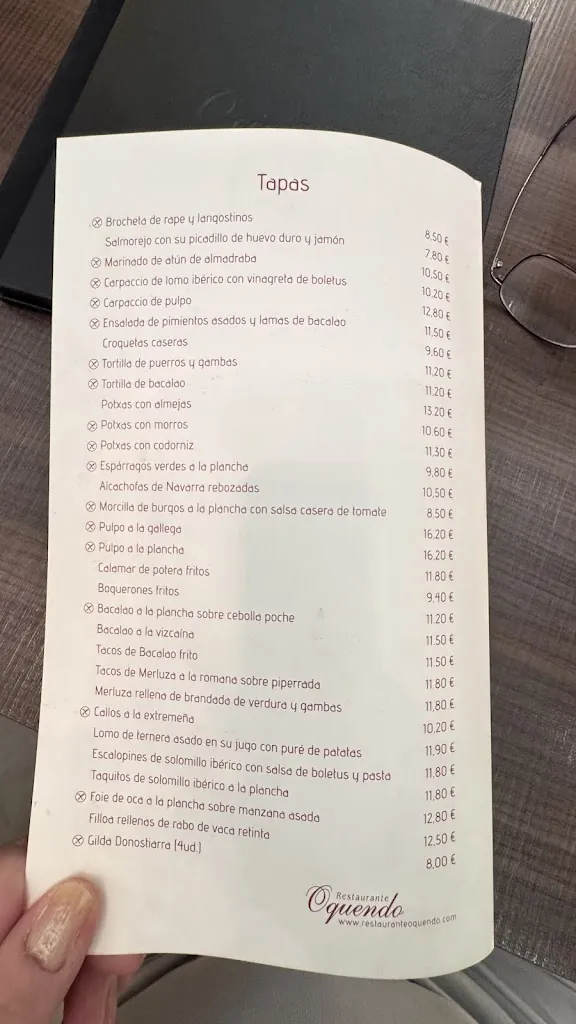 Menu_OQUENDO Restaurante & Tapería_Cáceres_image_2