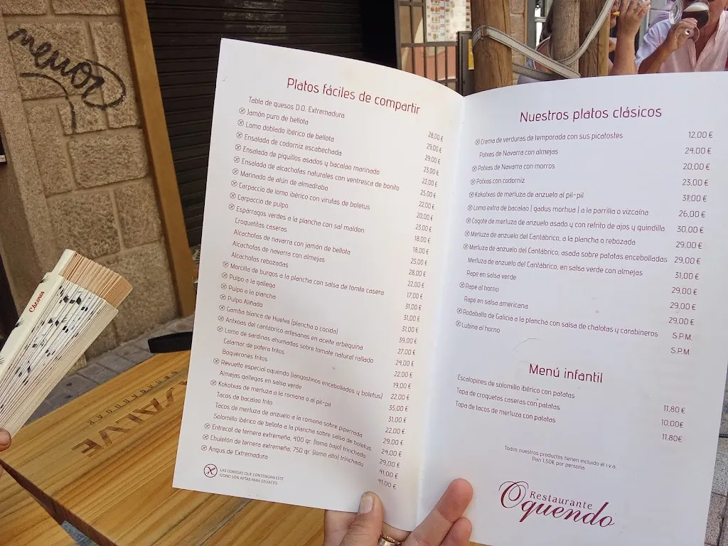 Menu_OQUENDO Restaurante & Tapería_Cáceres_image_4