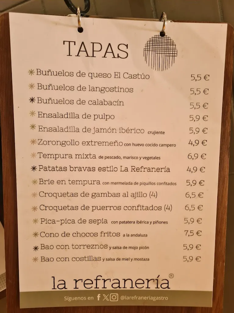 Menü_Restaurante La Refranería Gastro Café_Cáceres_Bild_2