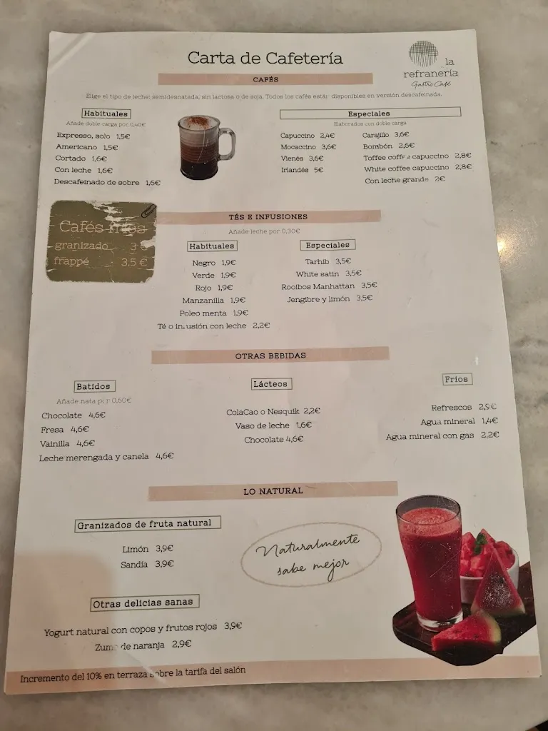 Menü_Restaurante La Refranería Gastro Café_Cáceres_Bild_4
