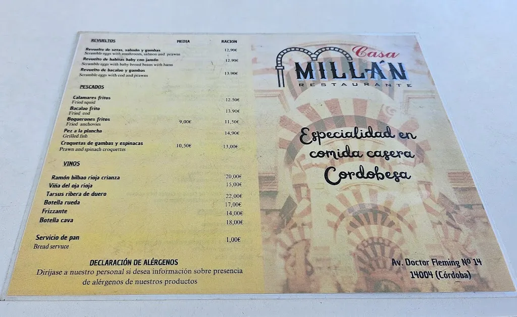 Menu_Casa Millán_Casas de Millán_image_2