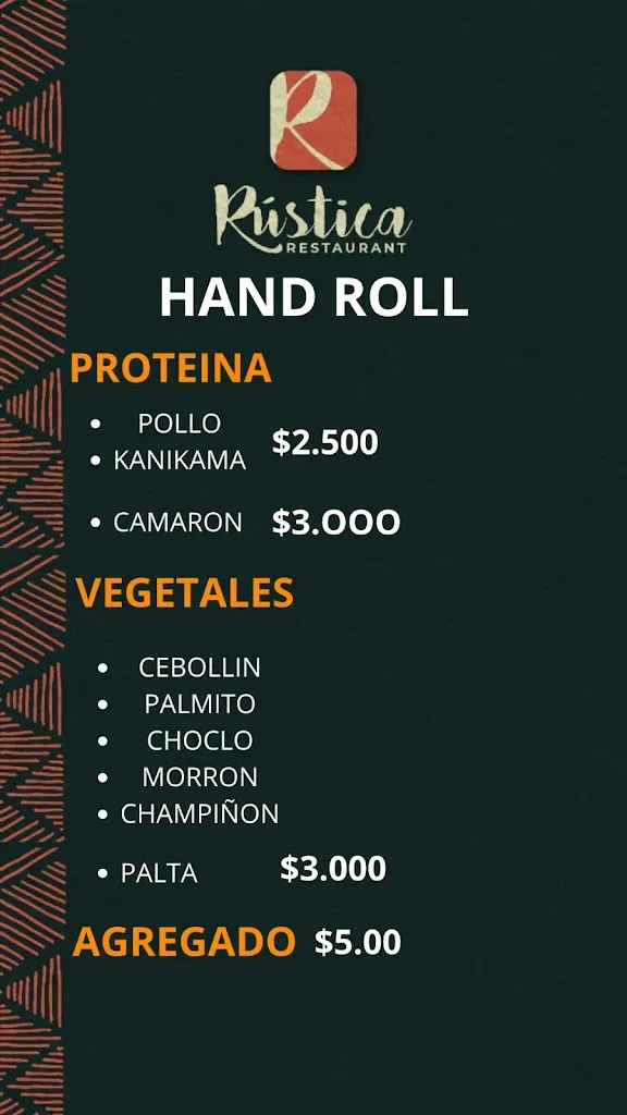 Menu_Rústica Restaurant_Cabrero_image_4