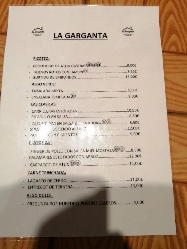 Menu_La Garganta_Casas del Castañar_image_1