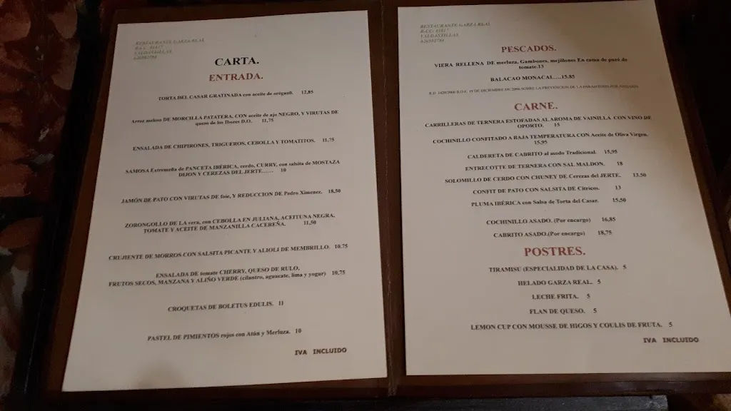 Menu_Casa Rural - Restaurante Garza Real_Casas del Castañar_image_3