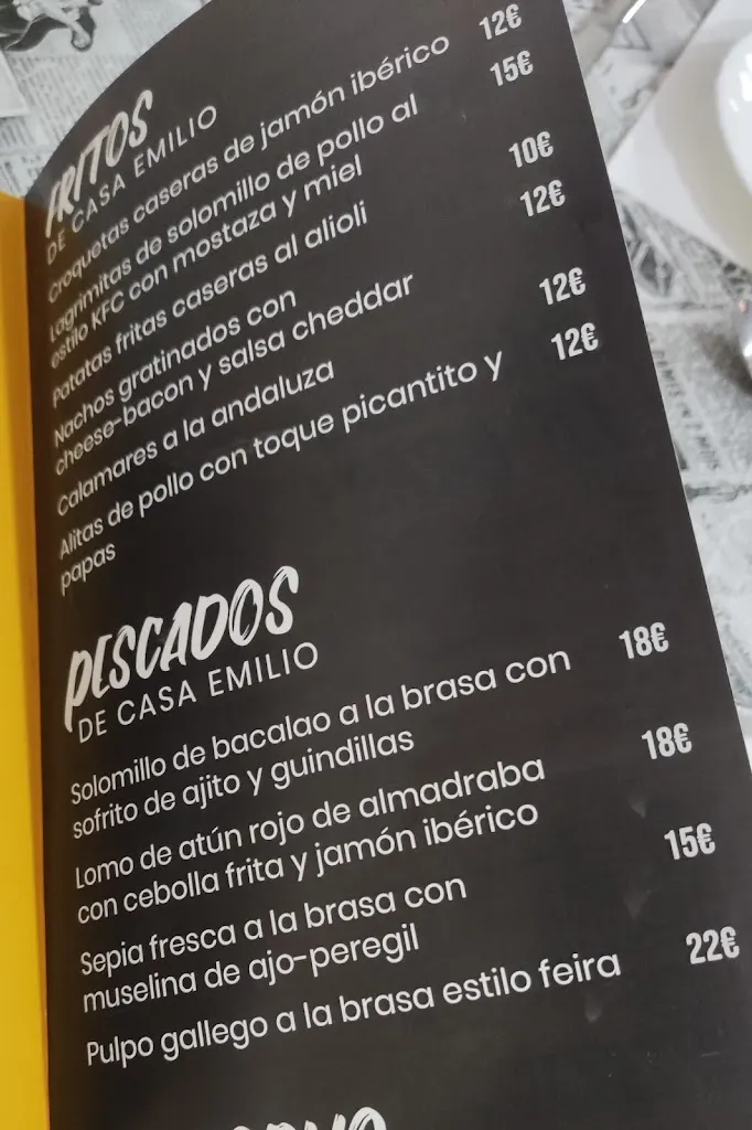Menü_Restaurante Casa Emilio FM_Casatejada_Bild_1