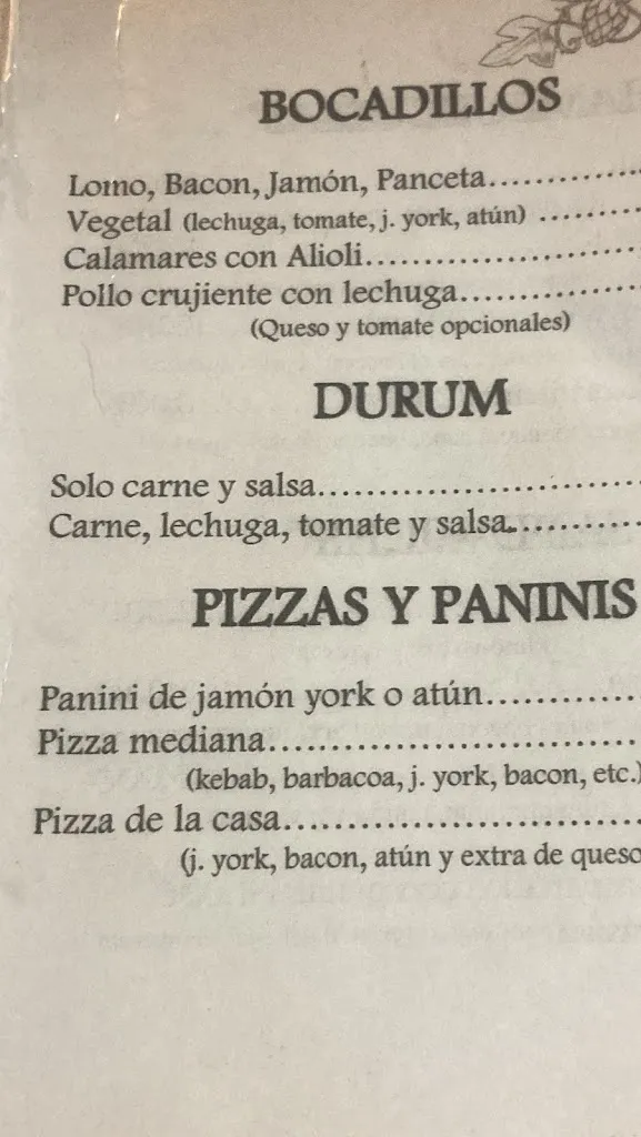 Menu_Bar Robledo_Castañar de Ibor_image_3