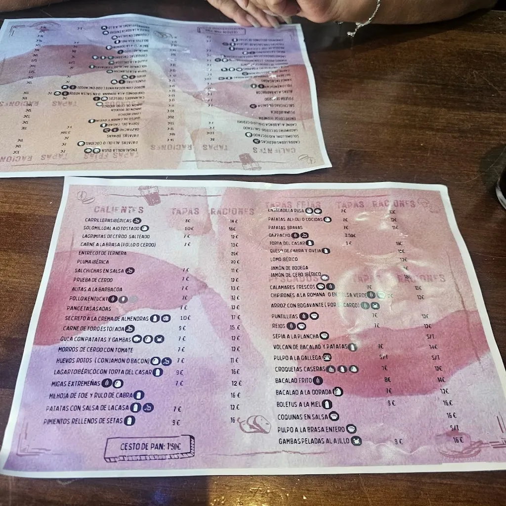 Menü_La Posada Tapería_Casillas de Coria_Bild_3