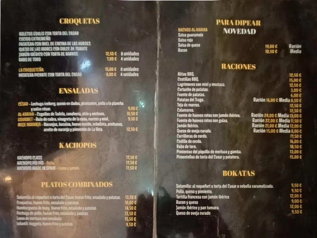 Menu_Restaurante Cafetería Al Karika_Casillas de Coria_image_3