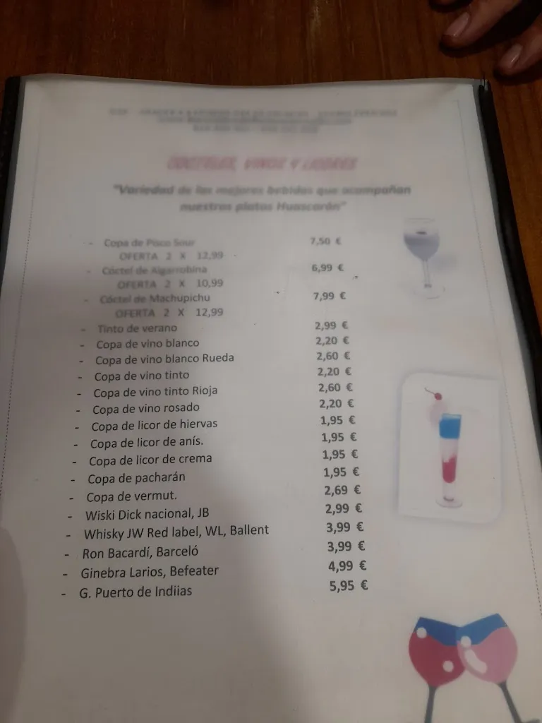 Menu_Bar la Cumbre del Huascarán_Cumbre La_image_3