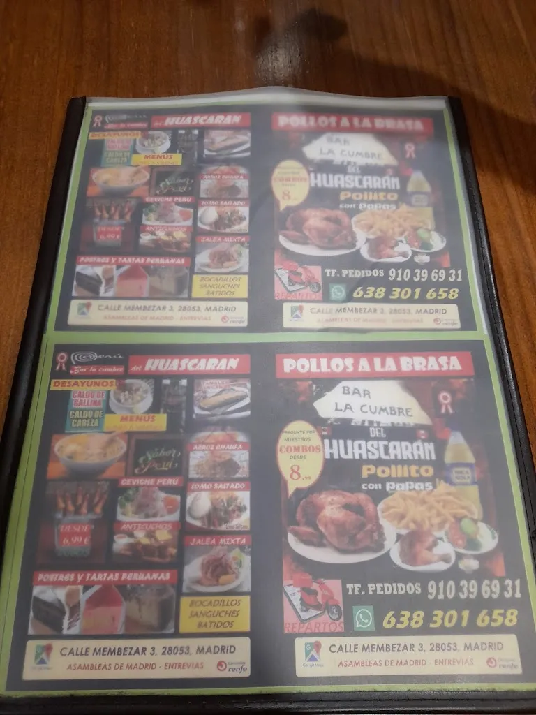 Menu_Bar la Cumbre del Huascarán_Cumbre La_image_4