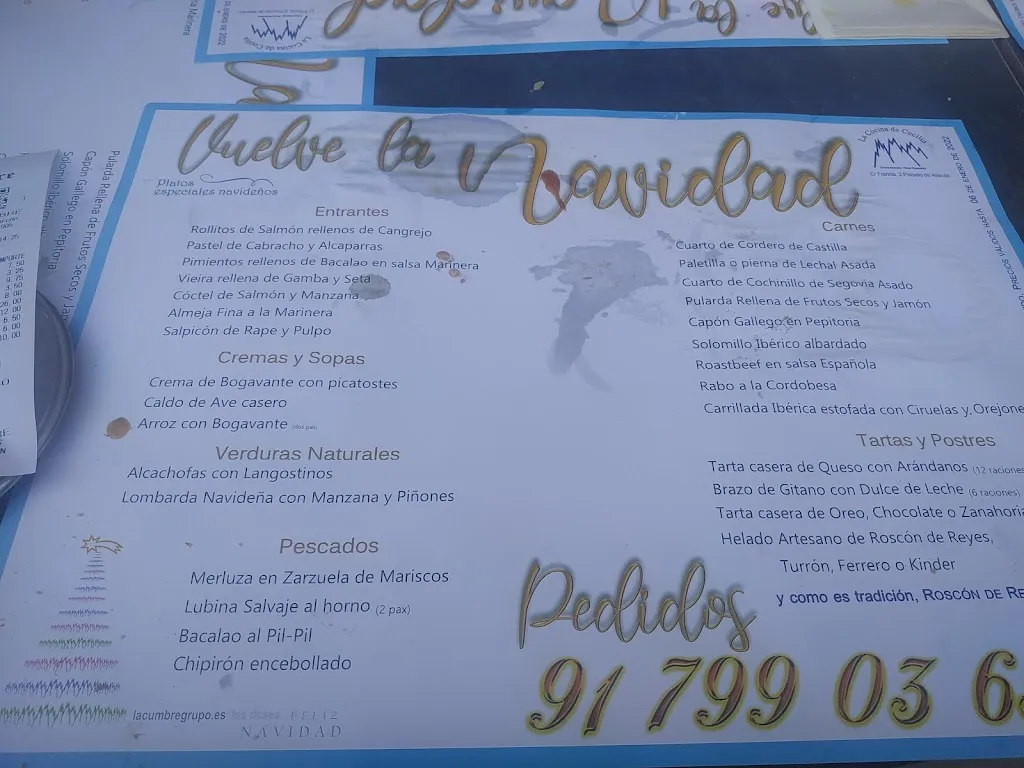 Menu_Restaurante La Cumbre_Cumbre La_image_2