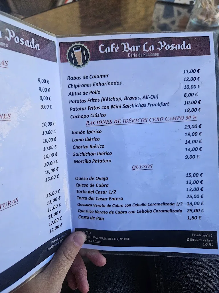 Menu_Café Bar la Posada_Cuacos de Yuste_image_2