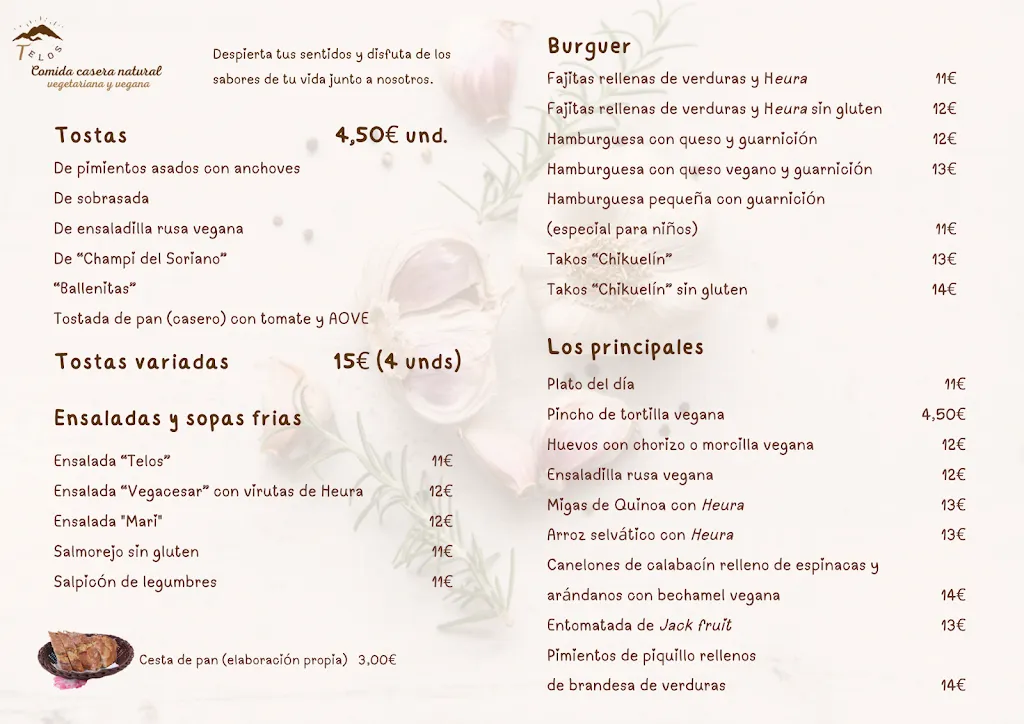 Menu_Telos. Comida casera natural vegetariana y vegana_Escurial_image_1