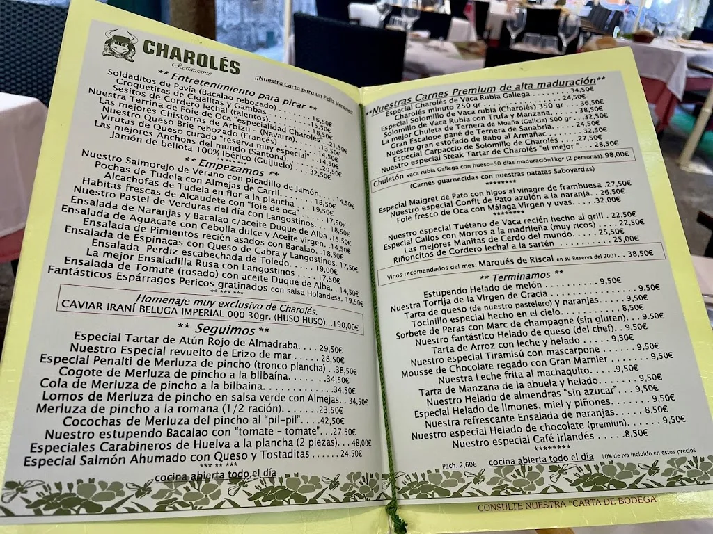 Menu_Charolés Restaurante_Escurial_image_1