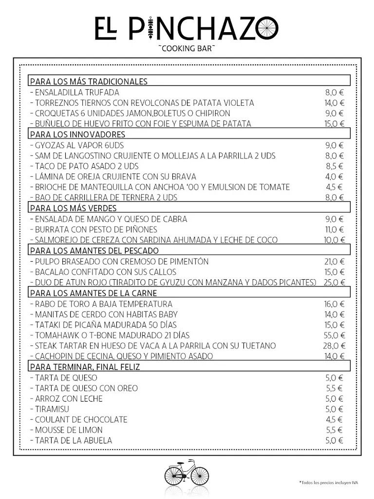 Menu_El Pinchazo Cooking Bar_Gargantilla_image_1
