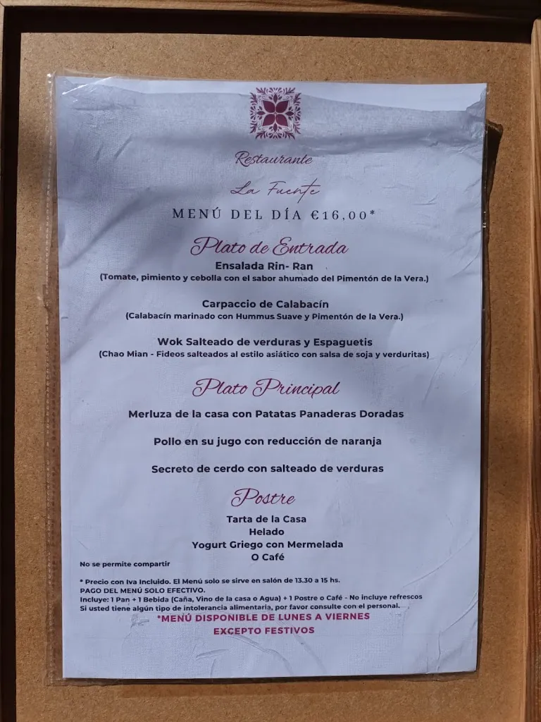 Menu_Restaurante La Fuente_Garganta la Olla_image_1