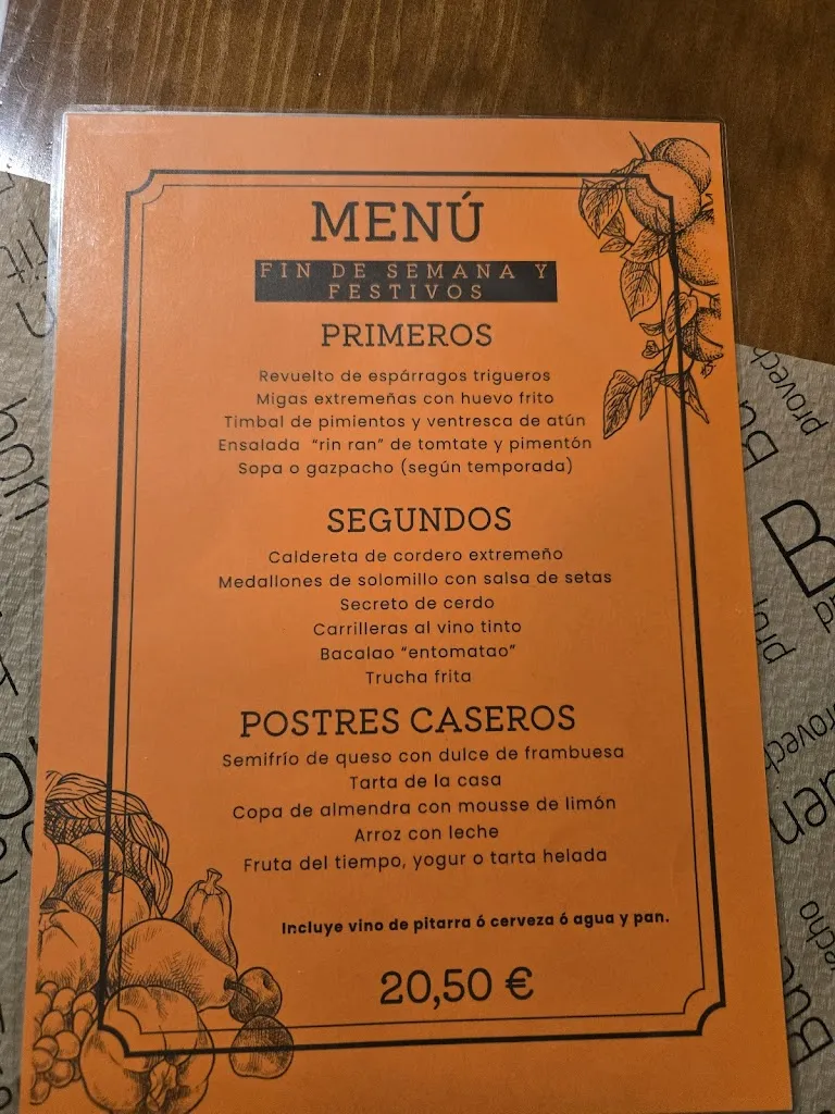 Menu_Restaurante la Fragua_Garganta la Olla_image_2