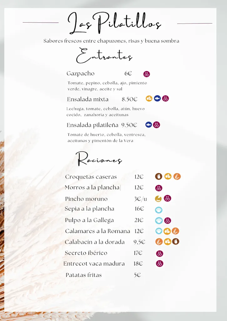 Menu_Chiringuito Las Pilatillas_Garganta la Olla_image_1