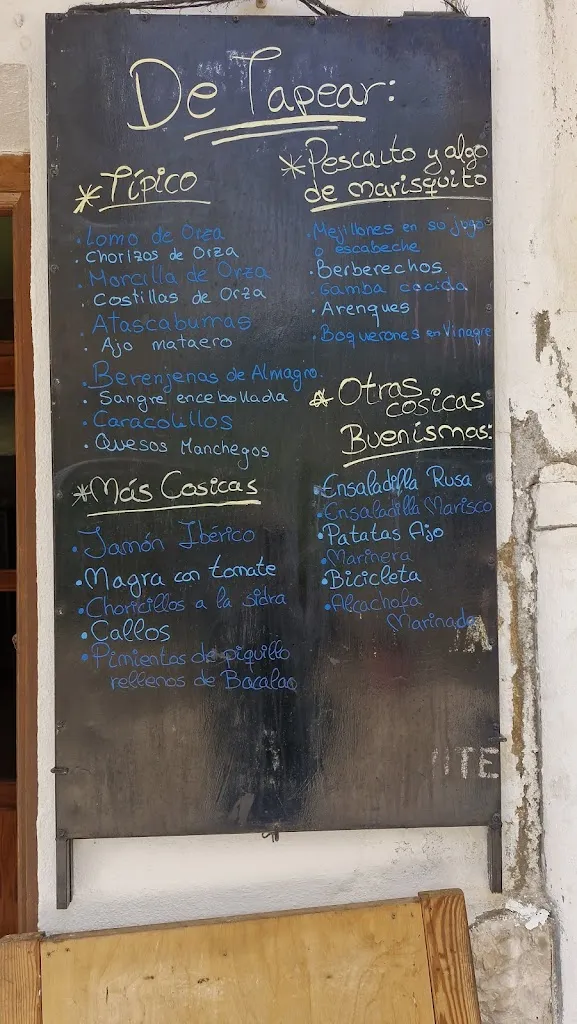 Menu_Bar La Hondonera_Alcalá del Júcar_image_3