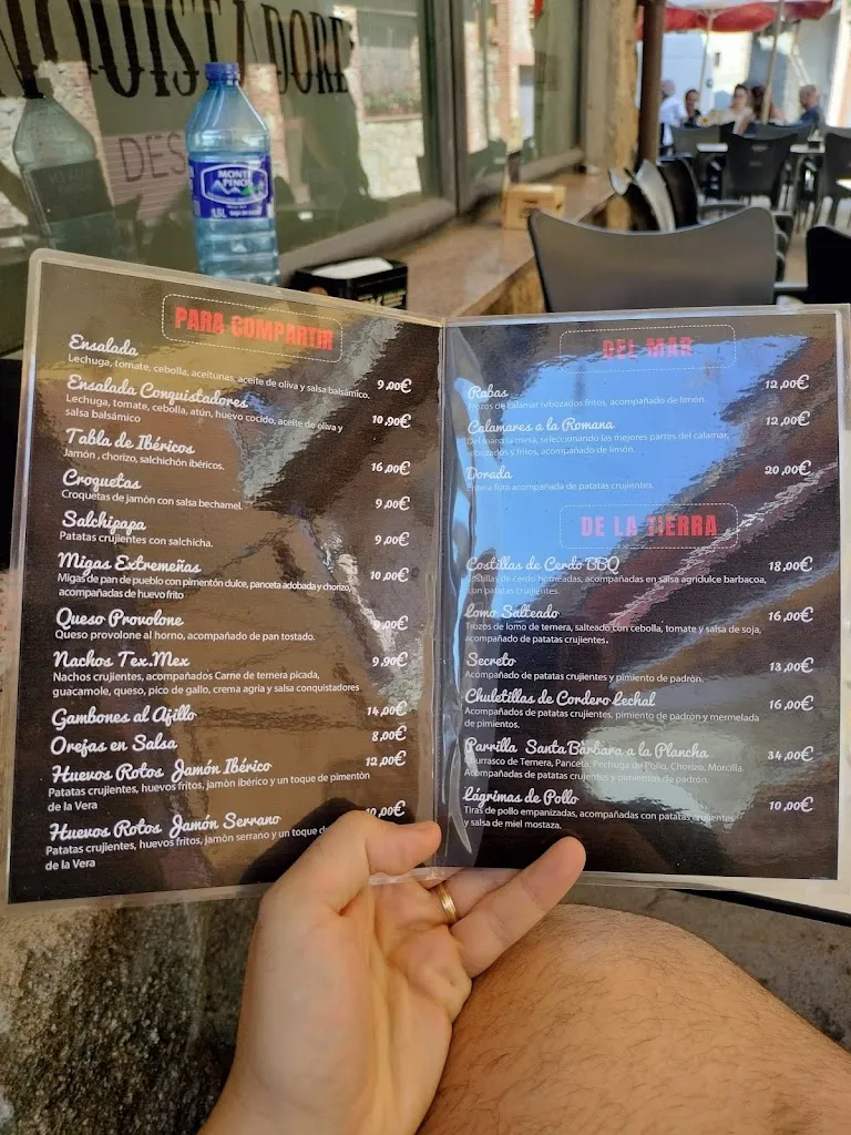 Menu_Conquistadores Restobar_Guijo de Santa Bárbara_image_1