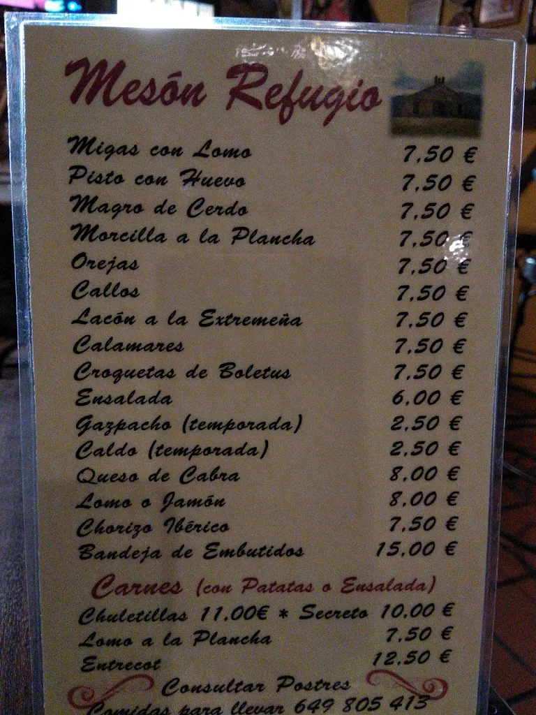 Menu_Meson El Refugio_Guijo de Santa Bárbara_image_2