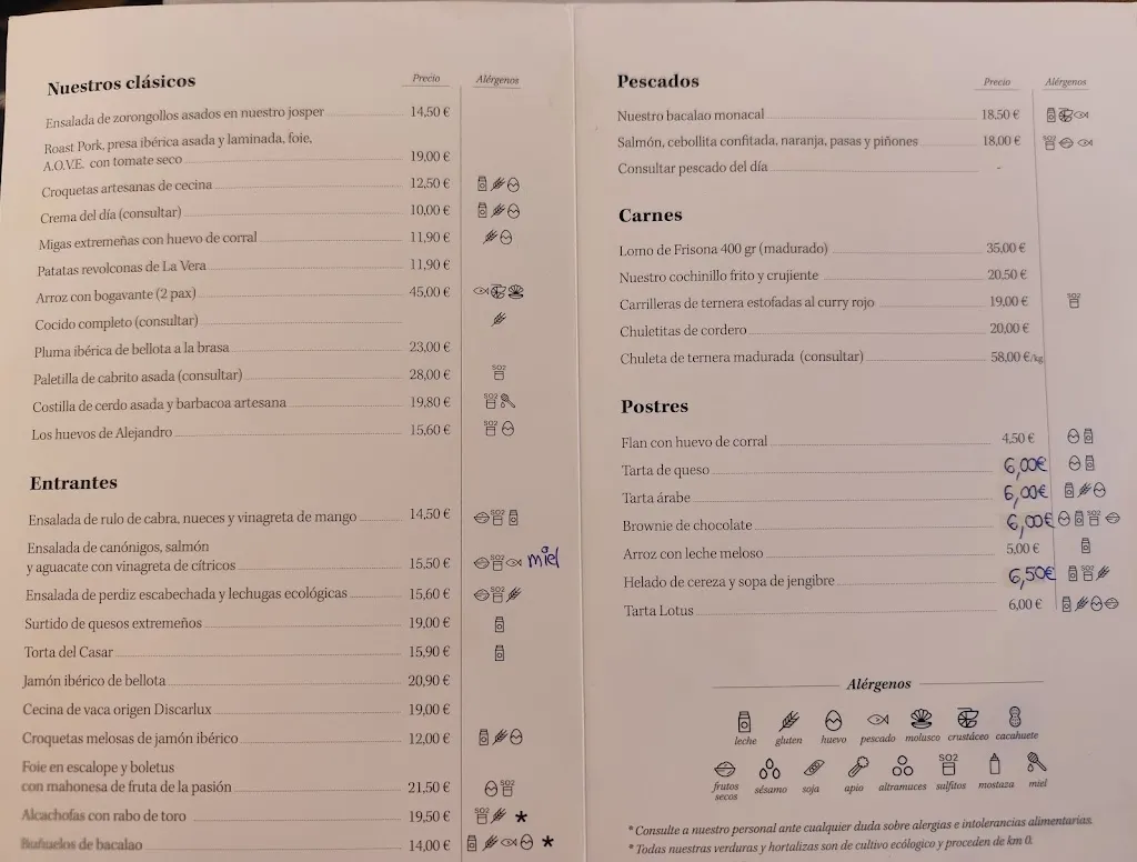 Menu_El Labrador_Guijo de Santa Bárbara_immagine_1