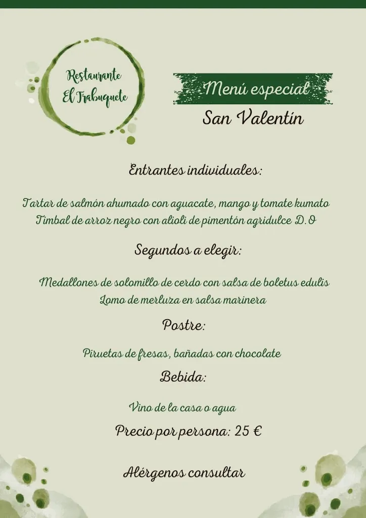 Menu_Restaurante el Trabuquete_Guijo de Santa Bárbara_image_1