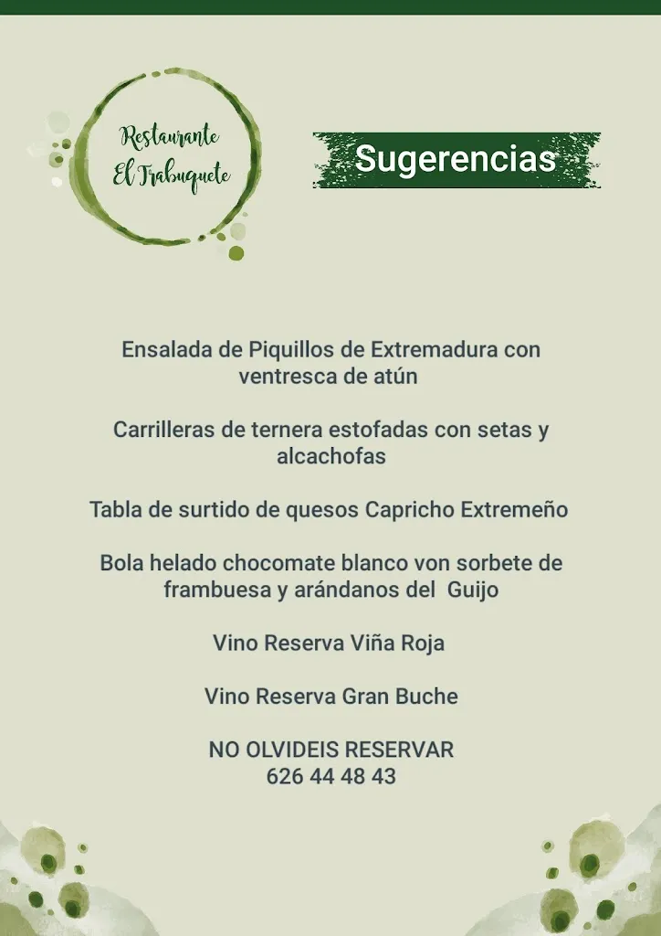 Menu_Restaurante el Trabuquete_Guijo de Santa Bárbara_image_2