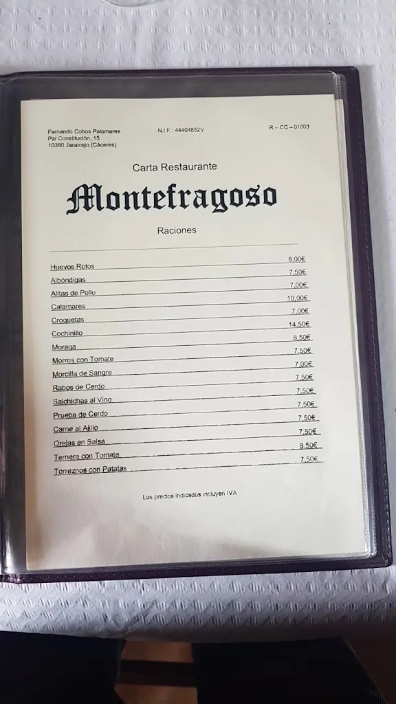 Menu_Restaurante Montefragoso_Jaraicejo_image_1