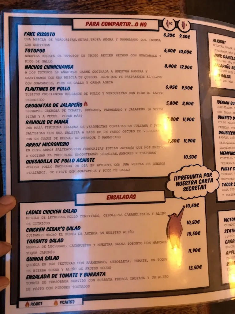 Menu_Alright Salamanca | Comida Americana Madrid_Hoyos_immagine_4