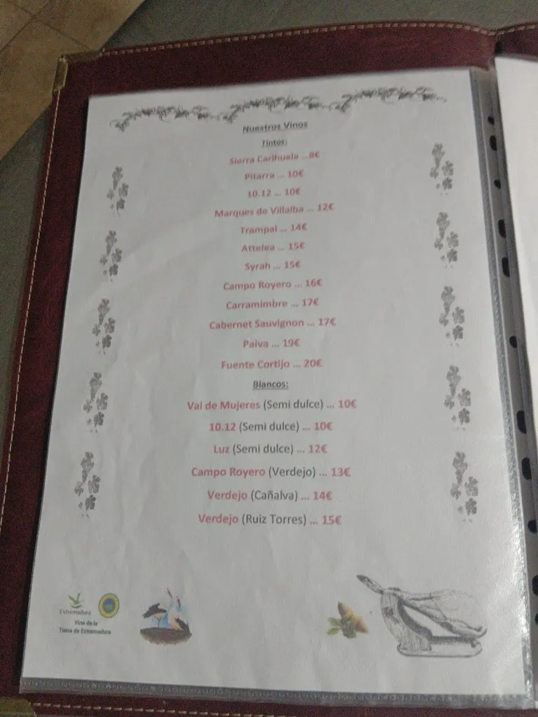 Menu_Restaurante El Cortijo del Jamón_Logrosán_image_1